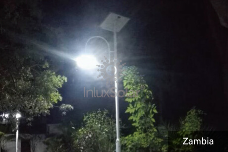 Farolas solares en zonas residenciales