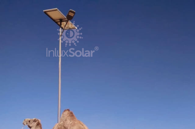 Alumbrado público solar en autopistas que conectan aeropuertos